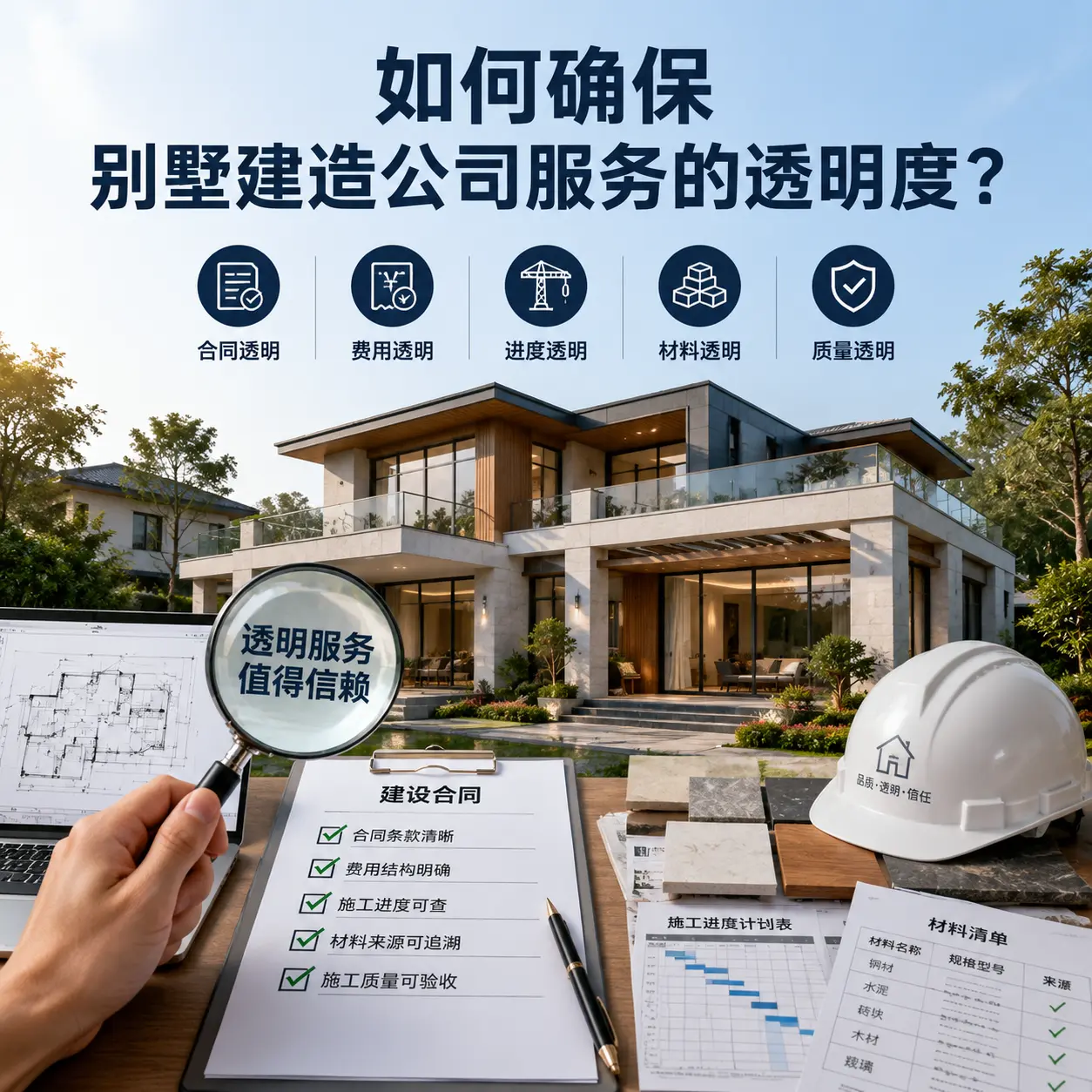 在 播州 如何确保别墅建造公司服务的透明度？