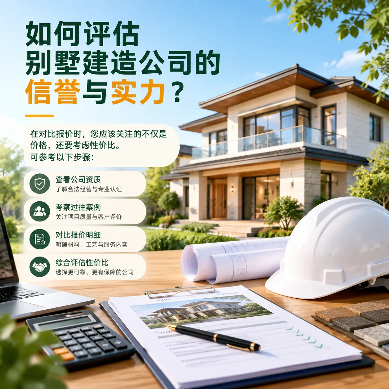 如何评估 播州 别墅建造公司的信誉与实力？